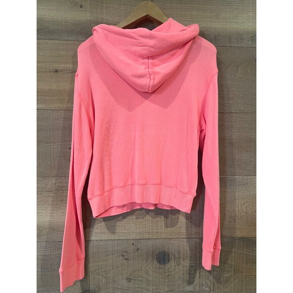 NWOT SKIMS Pink Full-Zip coral Hoodie size M - Picture 5 of 6